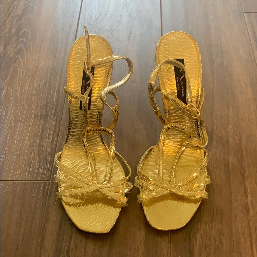Nina Gold Heels
